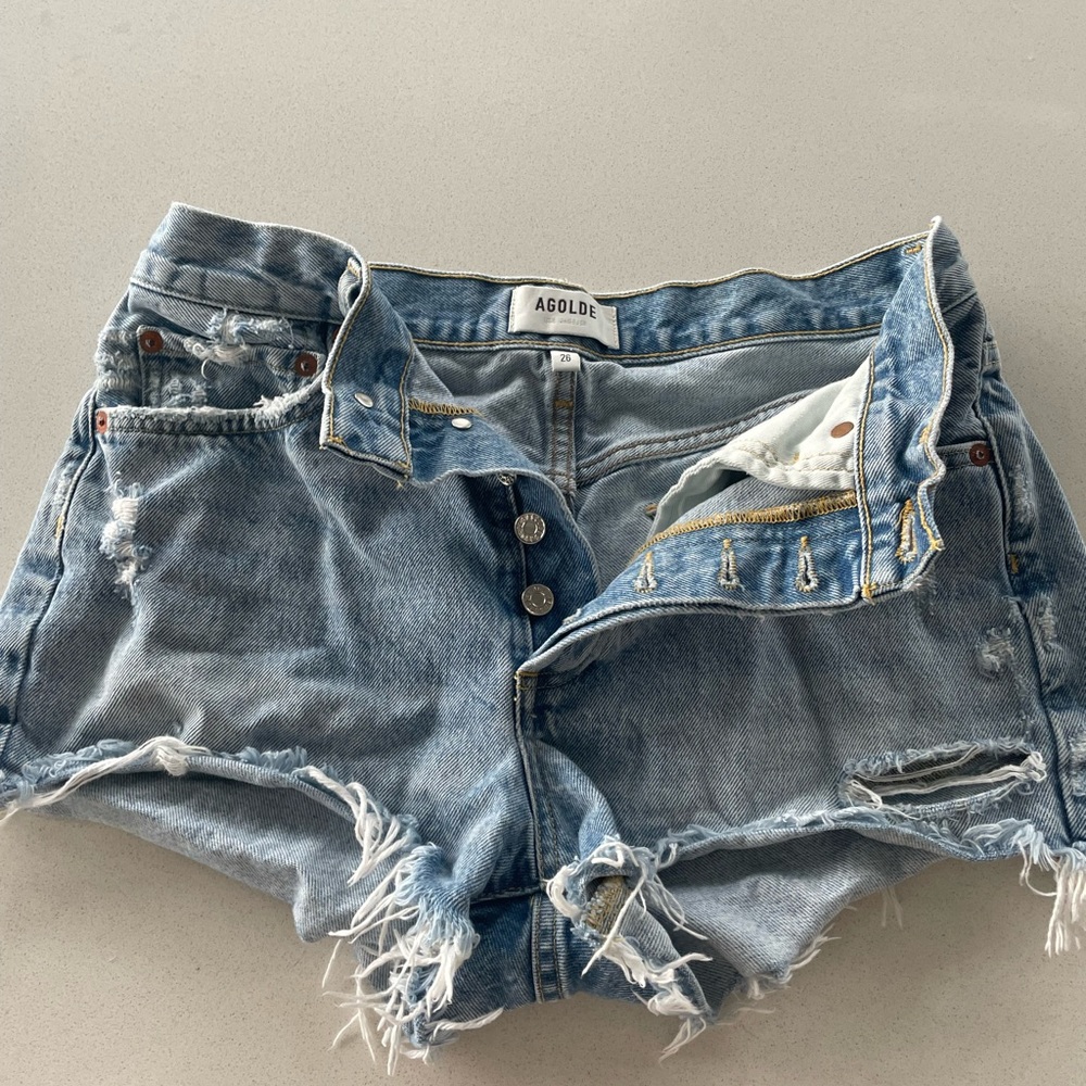 Agolde Parker Denim Shorts